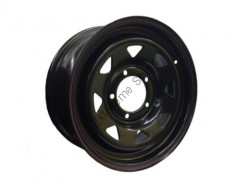 Диск колёсный стальной штампованный 5x139.7, размер 7х16, ET +15, ЦО 110, черный